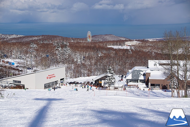 サッポロテイネ -11℃！空に舞い上がる粉雪。